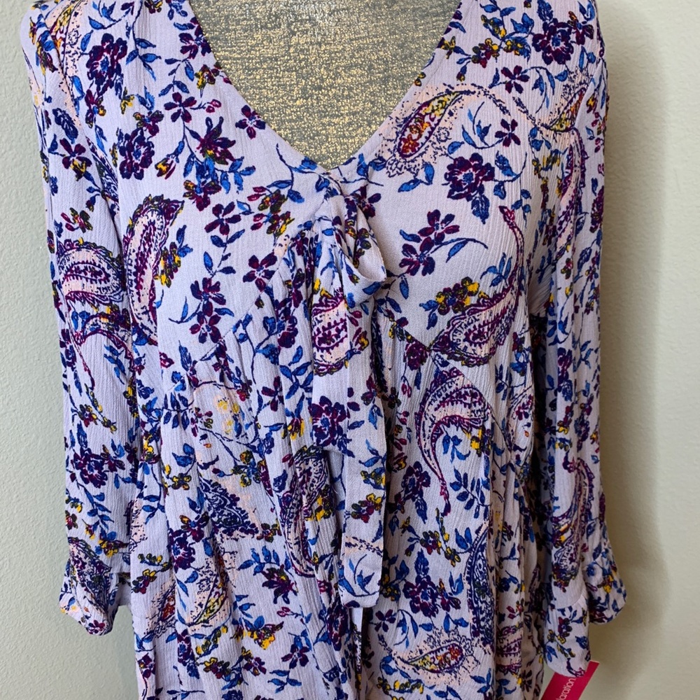 Lavender Floral Top